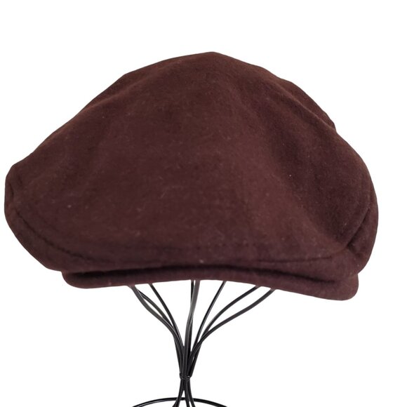 Chaps by Ralph Lauren Cabbie Newsboy Hat Men's Size S/M Brown 7 in Wool Blend - Picture 10 of 13